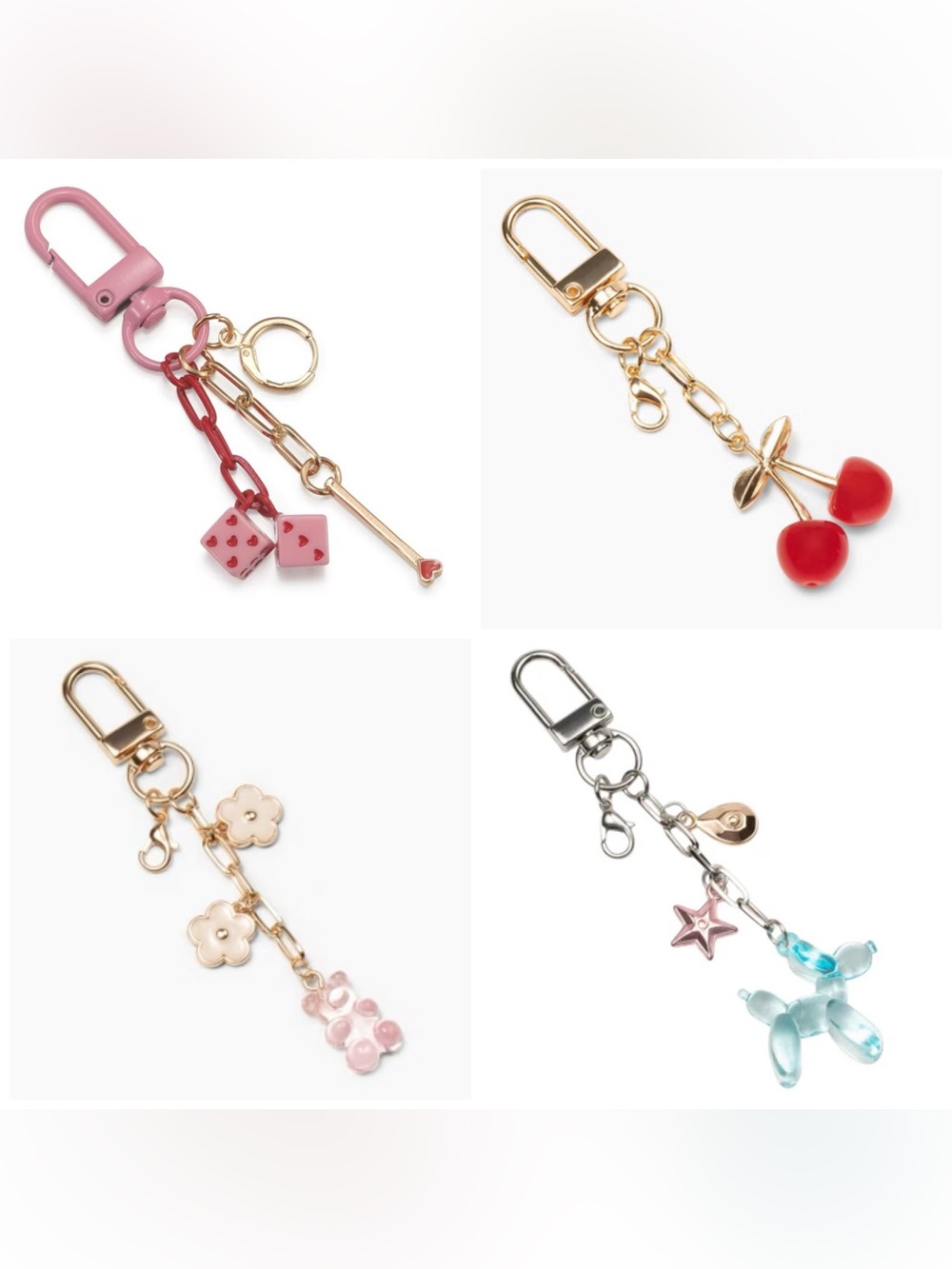Studio Artifact Lip and Bag Charm Keychain Accessory Beauty Tool Set